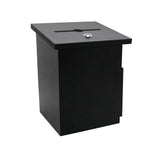 Black Donation Box Suggestion Box Charity Box Ballot Box Fundraising Box Collection Box 6-3/4"W x 9