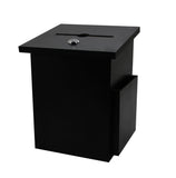 Black Donation Box Suggestion Box Charity Box Ballot Box Fundraising Box Collection Box 6-3/4"W x 9