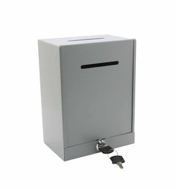 Classic Metal Box,Donation Box,Secure Collection Box,Ballot Box,Ticket Box,Easy Wall Mount 15610