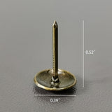 Antique Upholstery Nails Décor Furniture Tack 0.39" Head Thumb Push Pins 20 PACK 15617-20PIECES