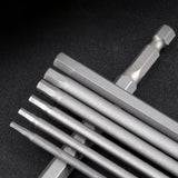 Hex Allen Drill Bit Set 10-Piece Metric Sizes 1.5mm to 12mm 3.9" long Magnetic 15618