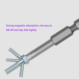 Hex Allen Drill Bit Set 10-Piece Metric Sizes 1.5mm to 12mm 3.9" long Magnetic 15618