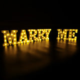 Marry ME Marquee Signs Battery Operated Warm White Marriage Proposal 15622