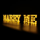 Marry ME Marquee Signs Battery Operated Warm White Marriage Proposal 15622