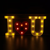 I Love You LED Sign Batterry Romance First Anniversary Teacher Pastor Gift 15625