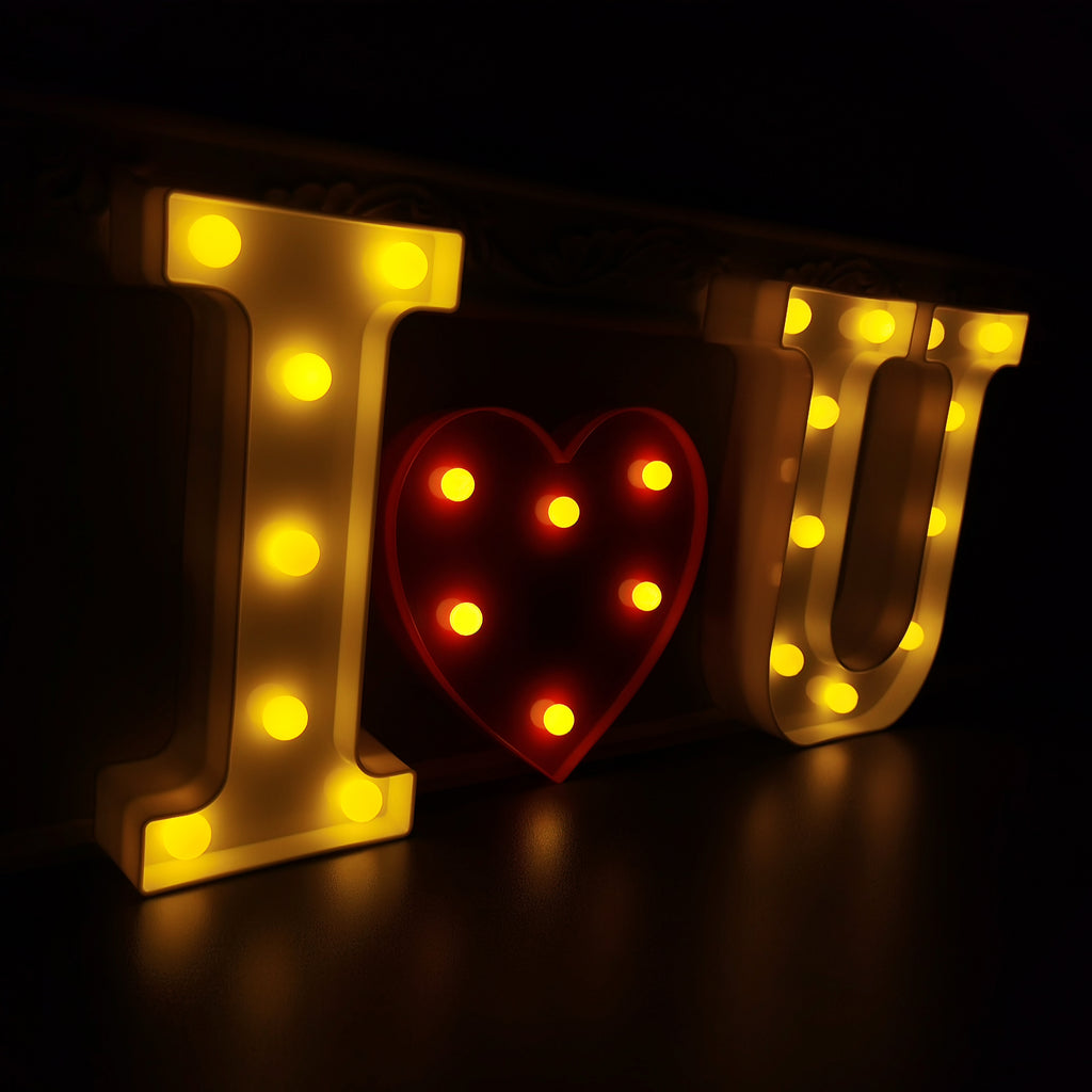I Love You LED Sign Batterry Romance First Anniversary Teacher Pastor ...