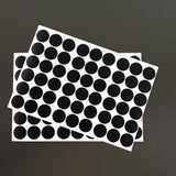 54 Pieces 0.82" Yellow Maple Wood Grain Self Adhesive Sticker Screw Hole Cover 15631-BLACK