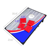 Cornhole Game Set, Two 36*24 inches Cornhole Boards, 8 Bags Outdoor Toss Games 15644