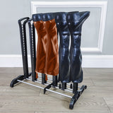 3-Pair Boots Rack Organier Adjustable Spacing Heavy Duty Black 22X22X12" 15645