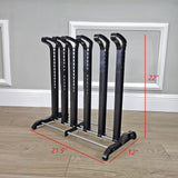 3-Pair Boots Rack Organier Adjustable Spacing Heavy Duty Black 22X22X12" 15645