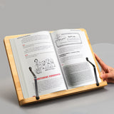 Book Stand Large Cookbook Holder Reading Easel Adjustable Height, Foldable 15658