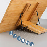 Book Stand Large Cookbook Holder Reading Easel Adjustable Height, Foldable 15658