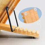 Book Stand Large Cookbook Holder Reading Easel Adjustable Height, Foldable 15658