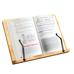 Book Stand Large Cookbook Holder Reading Easel Adjustable Height, Foldable 15658