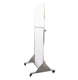 FixtureDisplays 31.7 X 28.3 X 72.3" Mobile X-Ray Barrier for Safety and Confidence lead shield 15678
