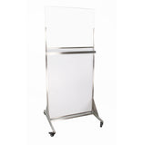 FixtureDisplays 31.7 X 28.3 X 72.3" Mobile X-Ray Barrier for Safety and Confidence lead shield 15678