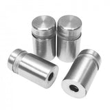 Stainless Steel Wall Mount Glass Standoff Holder Screw Nails 0.5 X 0.787  inches Advertising Nails Nuts with Screws 15689-12PK