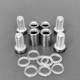 Stainless Steel Wall Mount Glass Standoff Holder Screw Nails 0.5 X 0.787  inches Advertising Nails Nuts with Screws 15689-12PK
