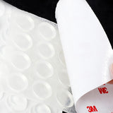 100Pack Clear Round Self-Adhesive Rubber Pad Silicon Bumpers Bumpon 3/8" Home 15690-100PK