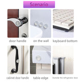 100Pack Clear Round Self-Adhesive Rubber Pad Silicon Bumpers Bumpon 3/8" Home 15690-100PK