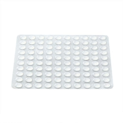100Pack Clear Round Self-Adhesive Rubber Pad Silicon Bumpers Bumpon 3/8" Home 15690-100PK