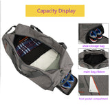 85L Travel Duffel Bag, Foldable Weekend Bag Shoes Water-proof & Tear Resistant 15700