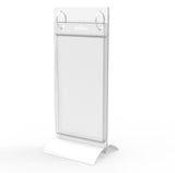 Aluminium Base Menu Holder With 2 Rings, Includes (8) Plastic Sleeves 15711