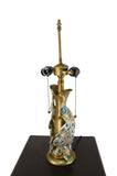 Tiffany Style Peacock  Desktop Lamp 16-Inch Shade15720