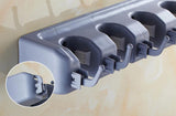 Multipurpose Grippers Mop Broom Holder W/ 6 Hooks 15823
