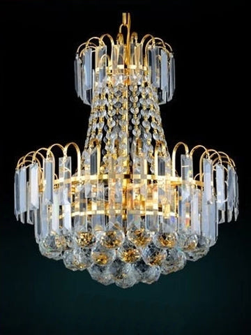 Luxury Crystal Ceiling Pendant Lamp Chandelier Light Fixture for 15863 40CM