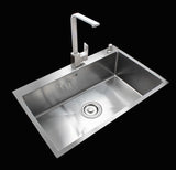 Rectangular Stainless Steel Kitchen Undermount Sink With Faucet Single Bowl 15868