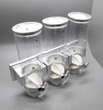 7.5 Ounces New Type Wall Mounted Triple Cereal Dispenser 15924