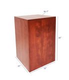 24" RED Cube Pedestal Display 15927 RED