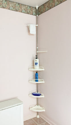 Bathtub and Shower Holder Storage Corner Caddy 3.3 10' Adjustable Height