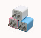 Double USB Port USB AC/DC Power Adapter Wall Charger iPhone Android 15931 3PK