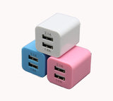 Double USB Port USB AC/DC Power Adapter Wall Charger iPhone Android 15931 3PK