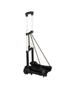 Black Portable Aluminum Folding Hand Truck Dolly 110 Lbs Load Capacity 15950
