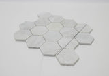 13.58 x 11.41" Carrara White Marble Tiles 15975