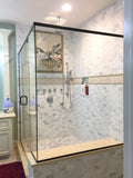 13.97 x 12.2" Carrara White 3.9x1.95 Brick Marble Stone Tiles 15976