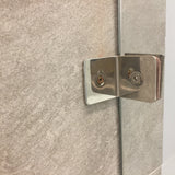 56 to 59" Sliding Tub Door Shower Glass Enclosure, Stainless Steel Finish 15983