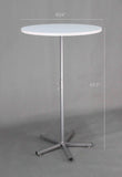 24" Round Wood Cocktail Table Adjustable Height 23.5" & 43.5" 16023