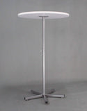 24" Round Wood Cocktail Table Adjustable Height 23.5" & 43.5" 16023