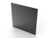 12 x 12 x 1/8"(thickness) Black Acrylic Plexiglass Lucite Sheet 16033