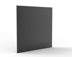 12 x 12 x 1/8(thickness) Black Acrylic Plexiglass Lucite Sheet 16033