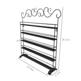 Black Metal Nail Polish Mountable 5 Tier Organizer Display Rack Essential Oil Rack