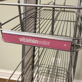 Water Juice Wine Display Stand,Graphics included,Compitable with VitaminWater 59"Hx6.5"Wx19.5"D 160400