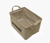 14.5 x 9 x 10.5" Jute Storage Basket for Organizing Toys, Books, Baby Clothing 16040