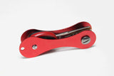 Red Compact Key Holder Keyring Organizer Aluminium Pocket Keychain 16072