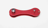 Red Compact Key Holder Keyring Organizer Aluminium Pocket Keychain 16072