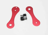 Red Compact Key Holder Keyring Organizer Aluminium Pocket Keychain 16072